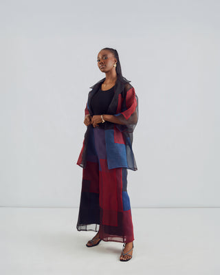 Vivora Red Organza Shirt